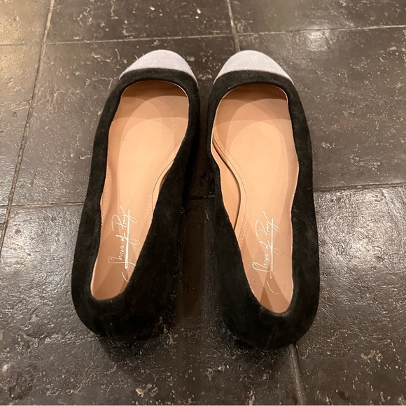 Shoes of Prey Colorblock Cap Toe Suede Ballet Flats Sz 8 - Picture 4 of 6